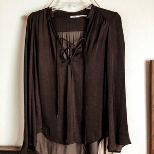 Urban Outfitters front tie blouse